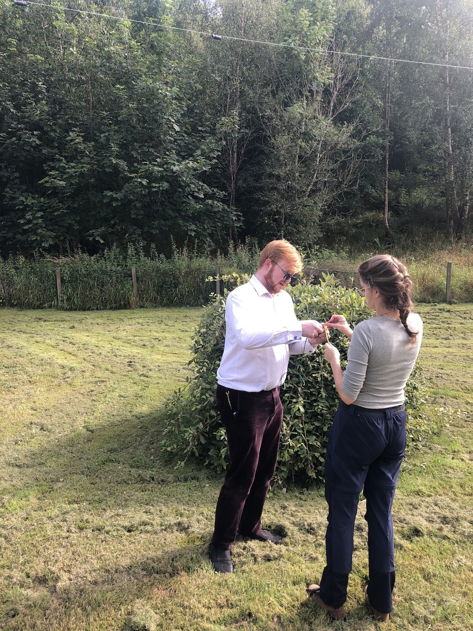 Michael and Alžbeta fitting the dipole